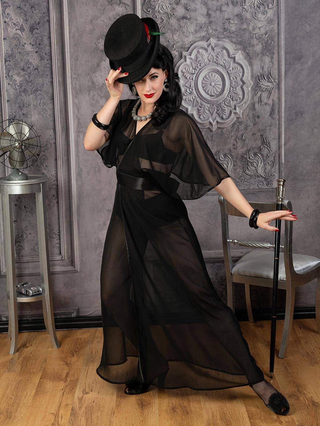 What Katie Did 1930-talets transparent morgonrock