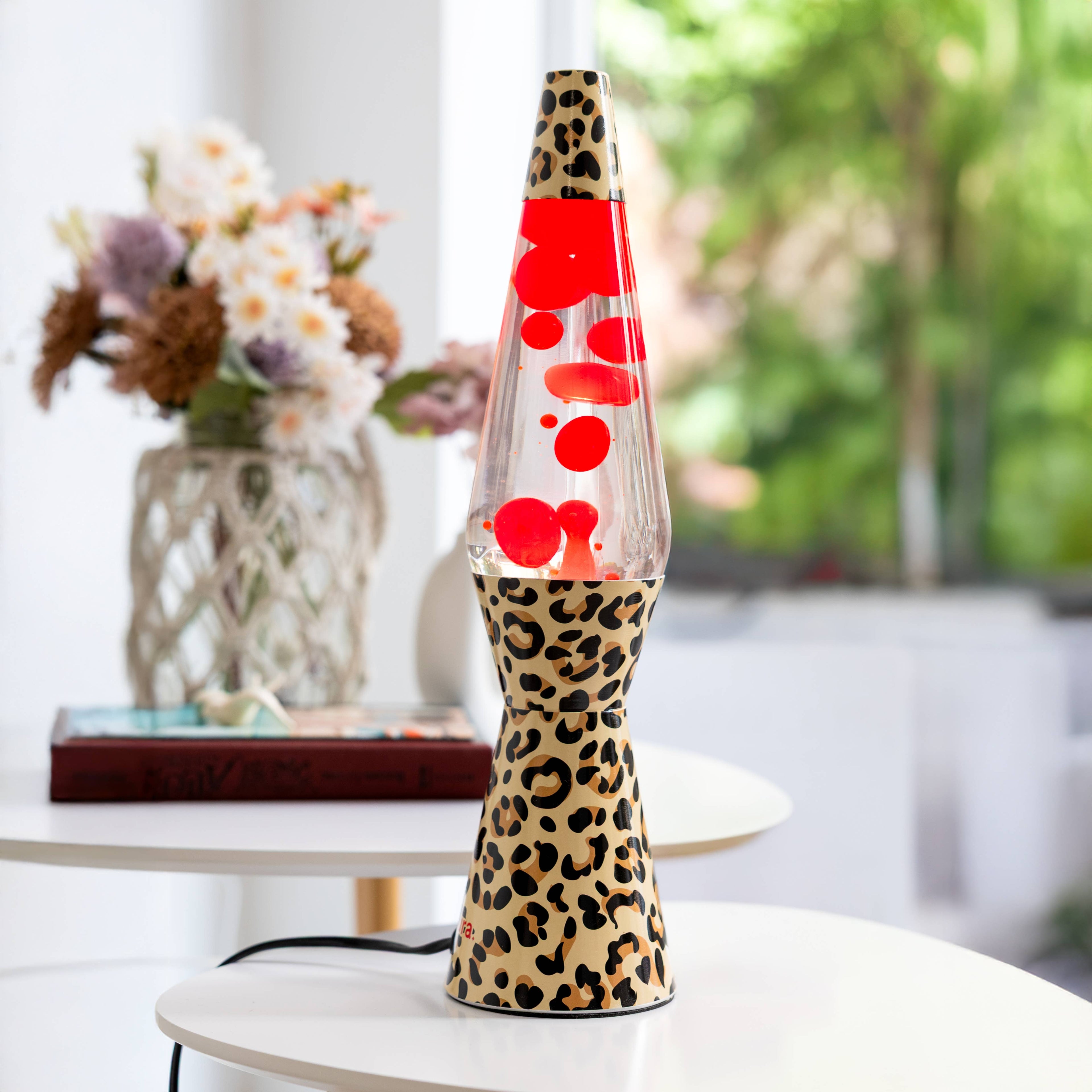 Bullet lava-lampa i leopardmönster