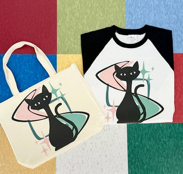 MCM Atomic Bettie Cat Boomerang