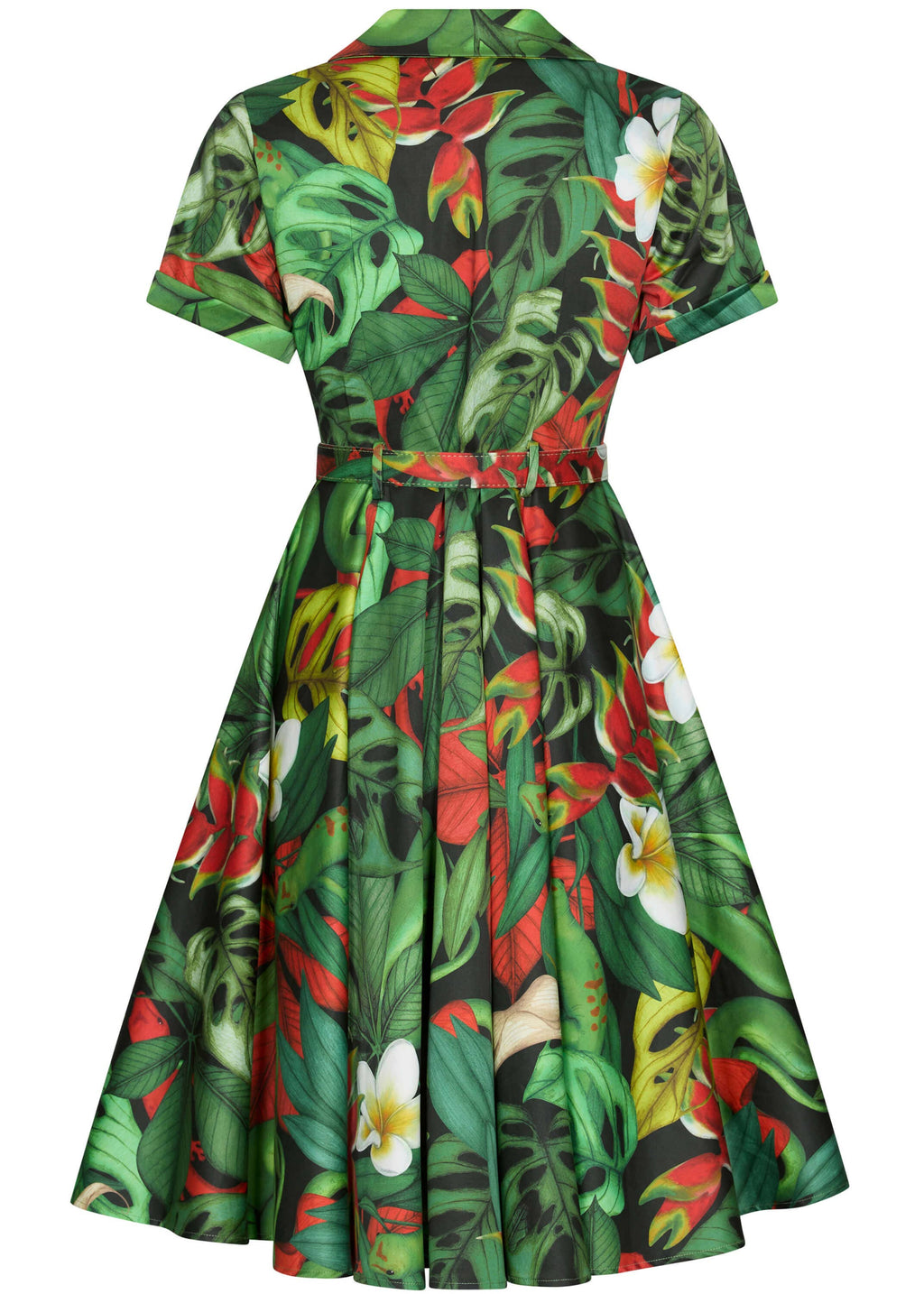 Succubus Clothing Lucy Jungle Snakes 50-tals swingklänning svart