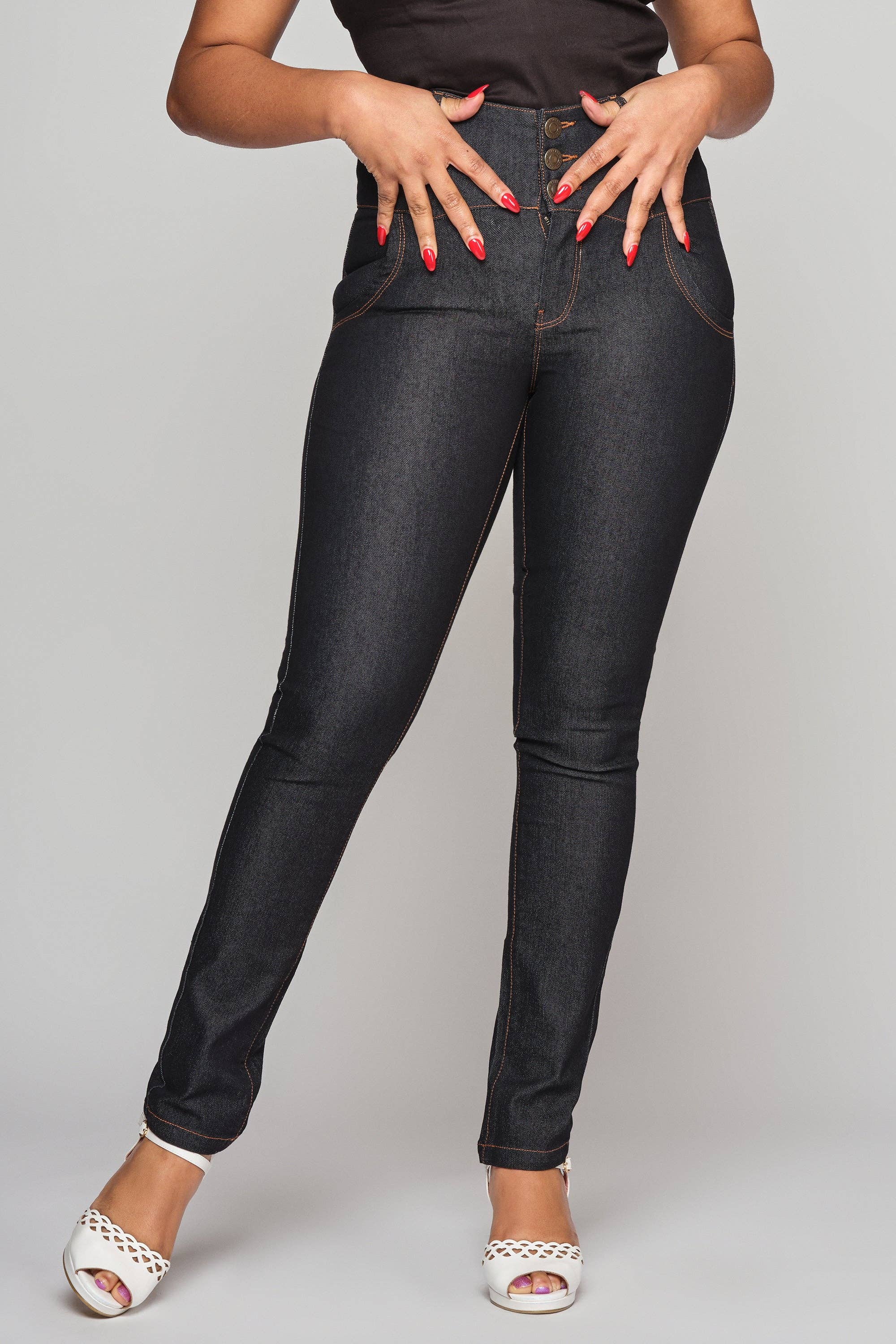 Rebel Katie jeans, Svart