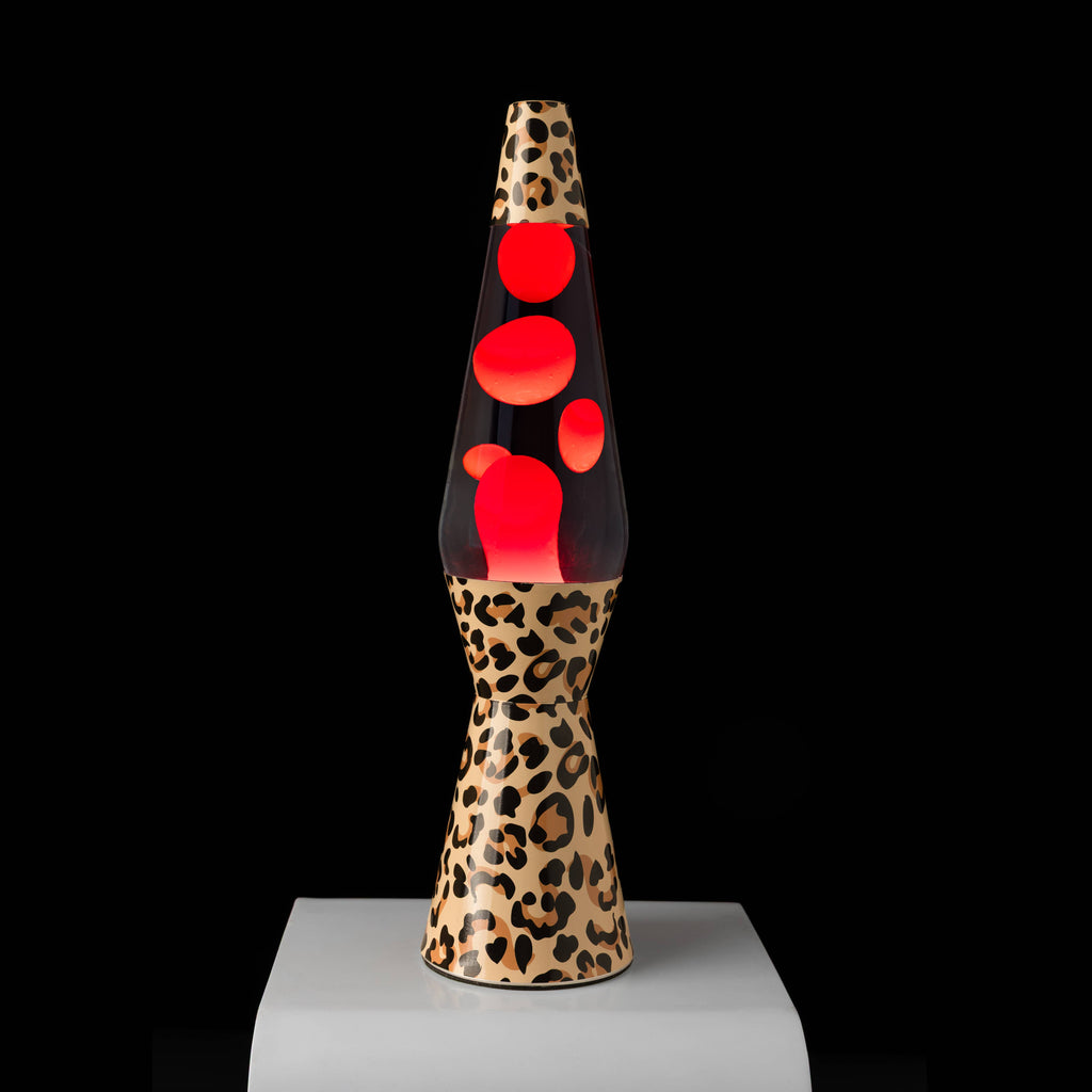 Bullet lava-lampa i leopardmönster
