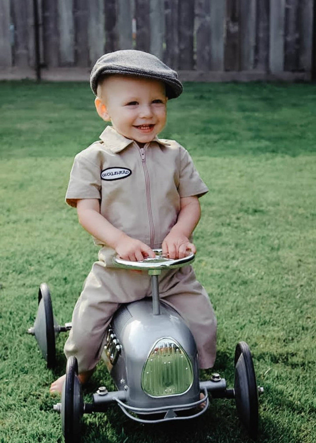 Knuckleheads Pojkar/Flickor Tan Grease Monkey Overall