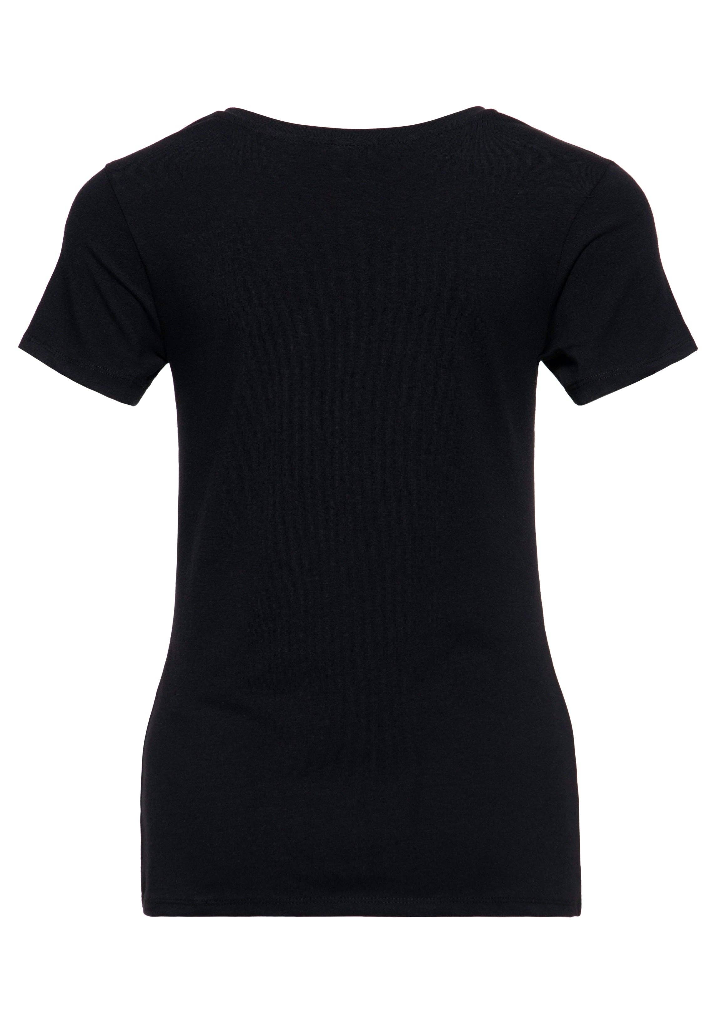 T-shirt med retrotryck ”we can do it”