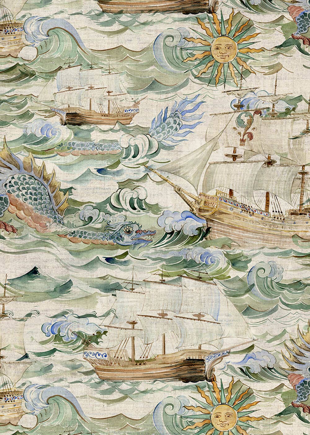 Succubus Clothing Lucy Ships of the Dragon Sea 50-tals swingklänning grön: Groen / S
