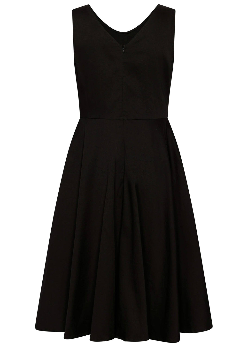 Succubus Clothing Sadie Rose svart 50-tals swingklänning